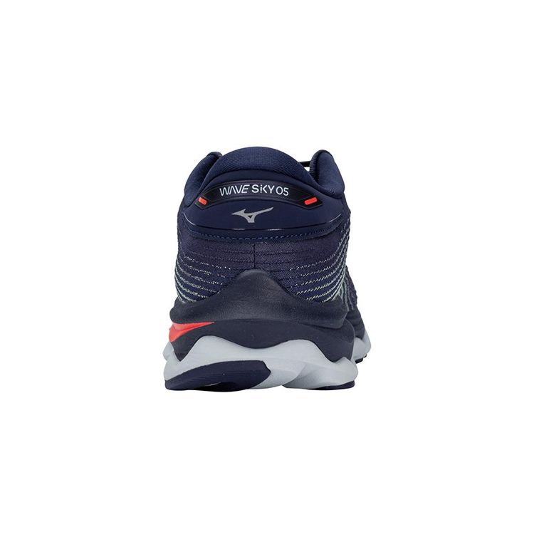 Mizuno Wave Sky 5 Comfortable Shock Absorption Low Top Running Shoes Men Sneaker Blue J1GC210208