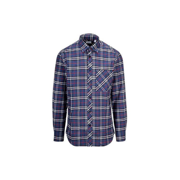 Burberry Shirt Men's Marine Blue 80175621
