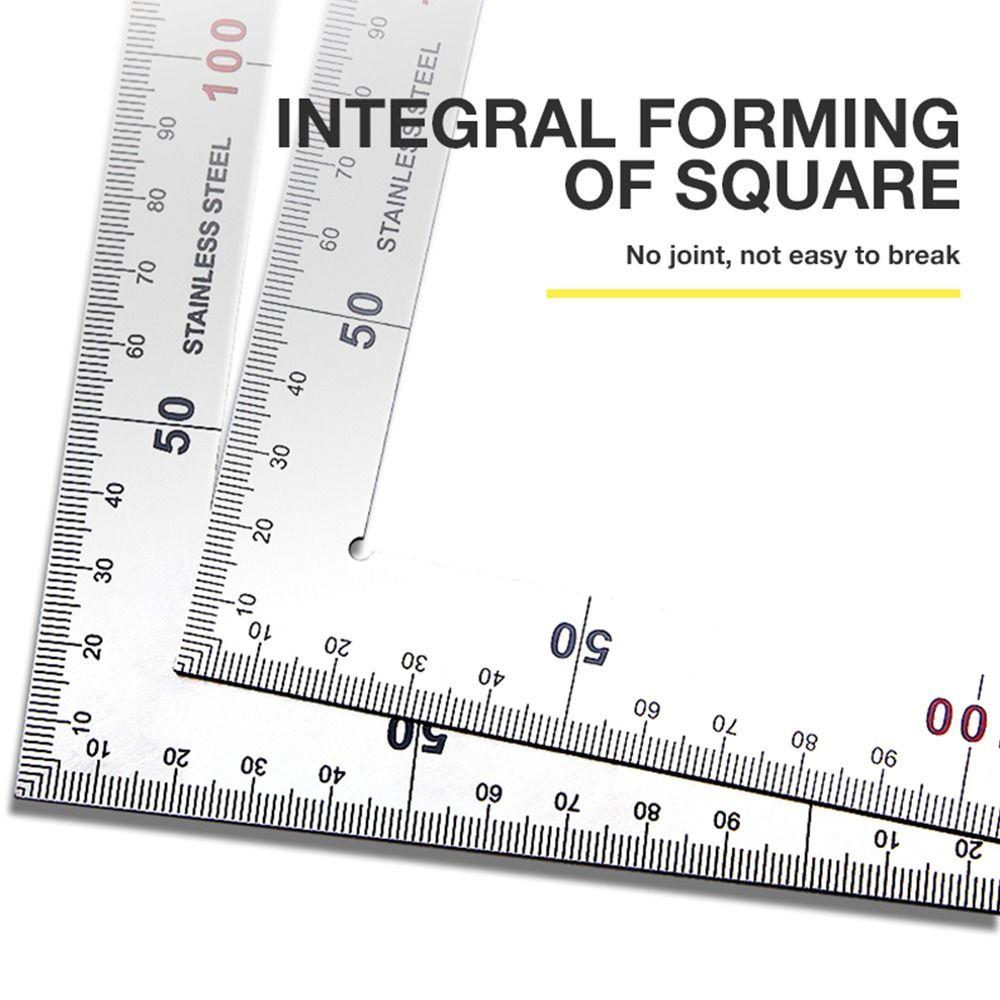 Double Sided Scale Right Angle Gauge Stainless Steel Triangle Ruler  Woodworking