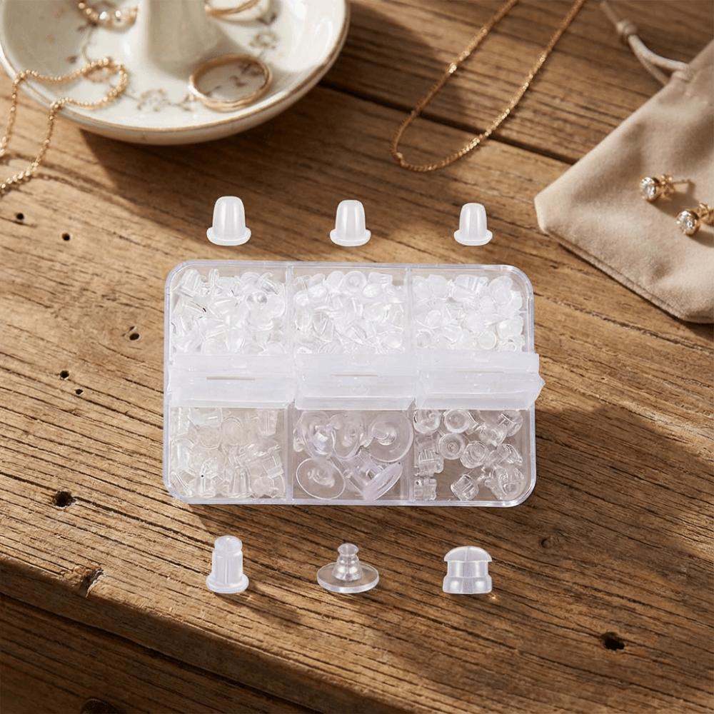 Soft Silicone Earring Back Stoppers Rubber Material Ear Blockage Set  Earring Back Accessories