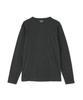 AVIREX DAILY RIB V-NECK TEE 6153480 men's L charcoal
