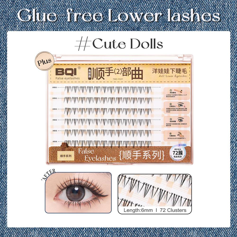 Natürlicher Look Vorgeklebte Unterwimpern Weich & Leicht Selbstklebende Wimpern Großes Volumen zur Auswahl