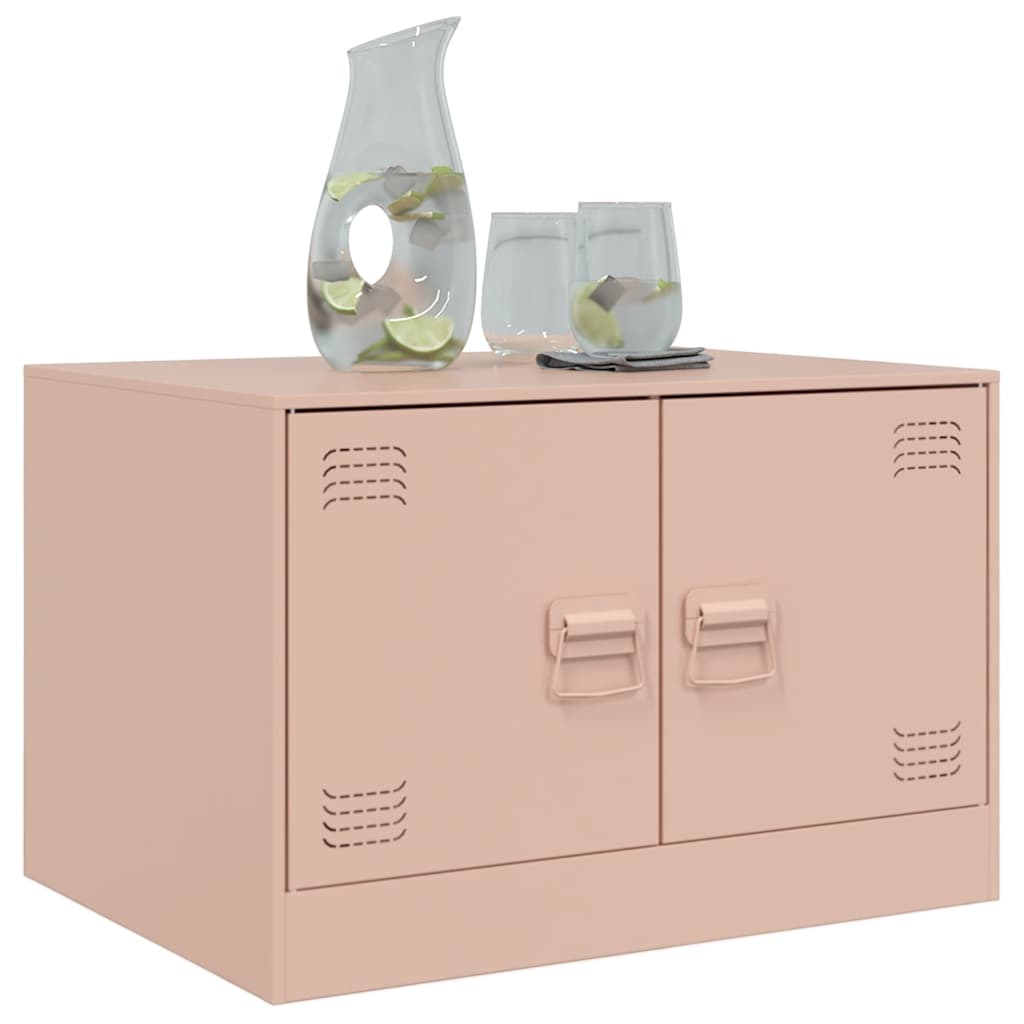 Pink Coffee Table 67 X 50 X 44 Cm Steel