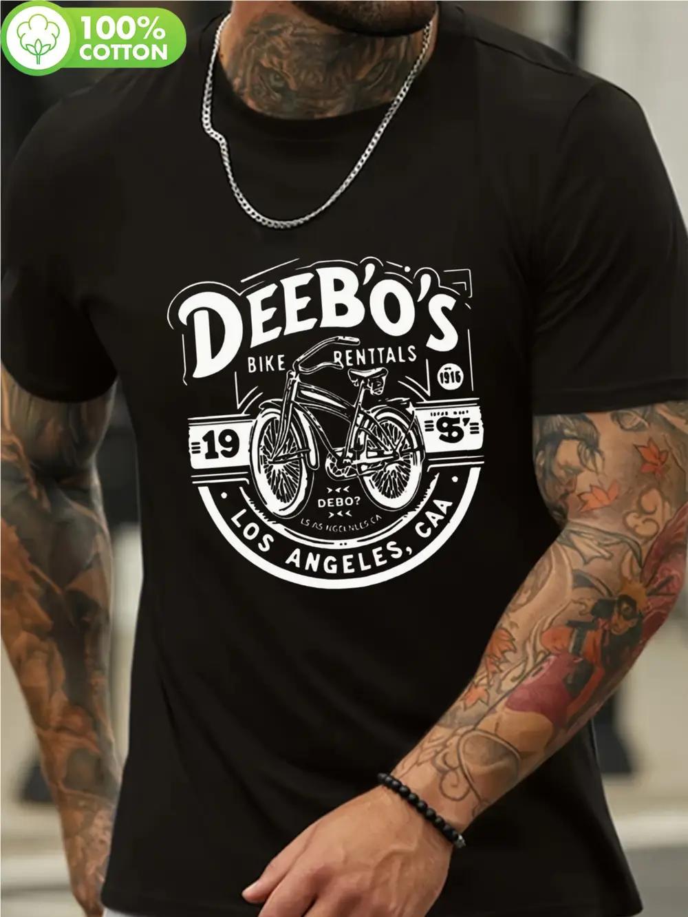 

Vintage 1930s LA Bicycle Graphic T-shirt - 100% Cotton Lightweight Breathable Tee XXXXL