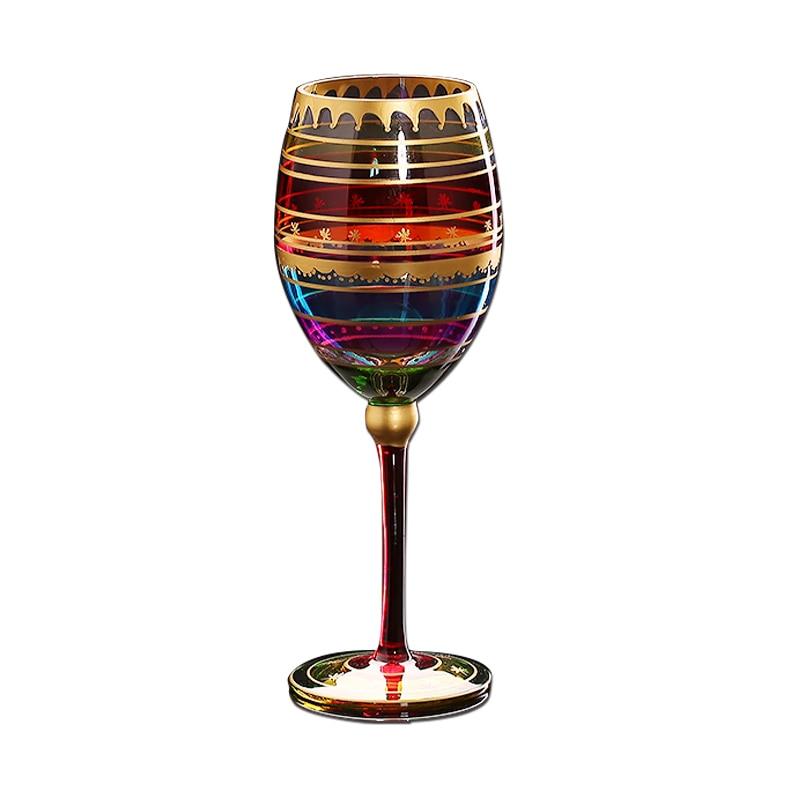 Colorful Drawing Glass Crystal Glass Crystal Champagne Glasses Red Glasses Red Wine Glasses Vodka Glasses Bar Hotel Party Hotel Drinks | Wine Crystal