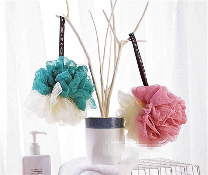 1 ks Velké kuličky do koupele Rich Bubbles Body Flower Houba do koupele Sprchový kartáč Tělové kuličky
