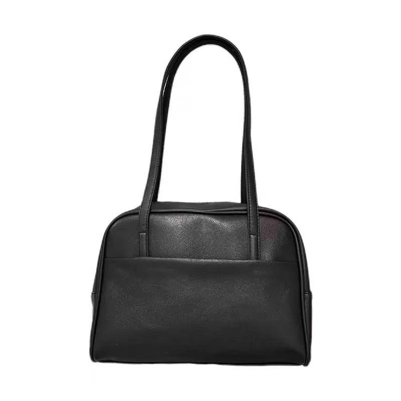 Large capacity bag women's new simple bag retro underarm bag horizontal shoulder bag