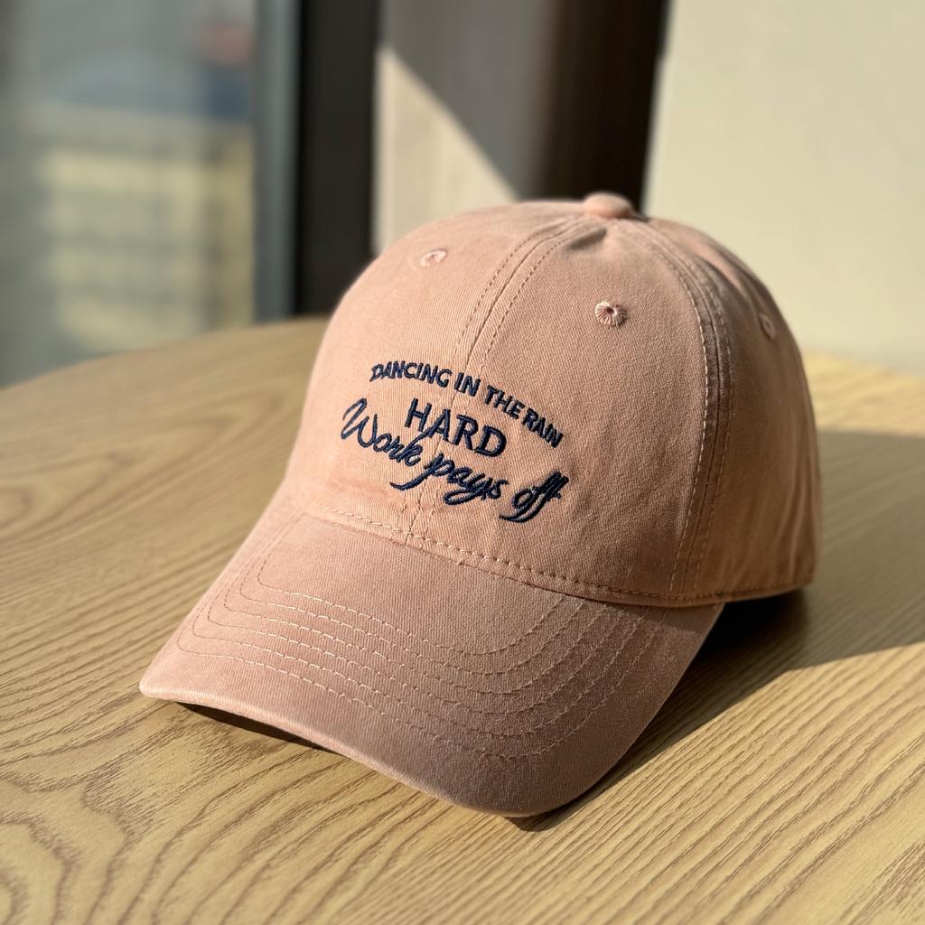 Spring and summer new fashion embroidered letter soft-top baseball cap, face-slimming duckbill cap for men, outdoor couple's sun hat