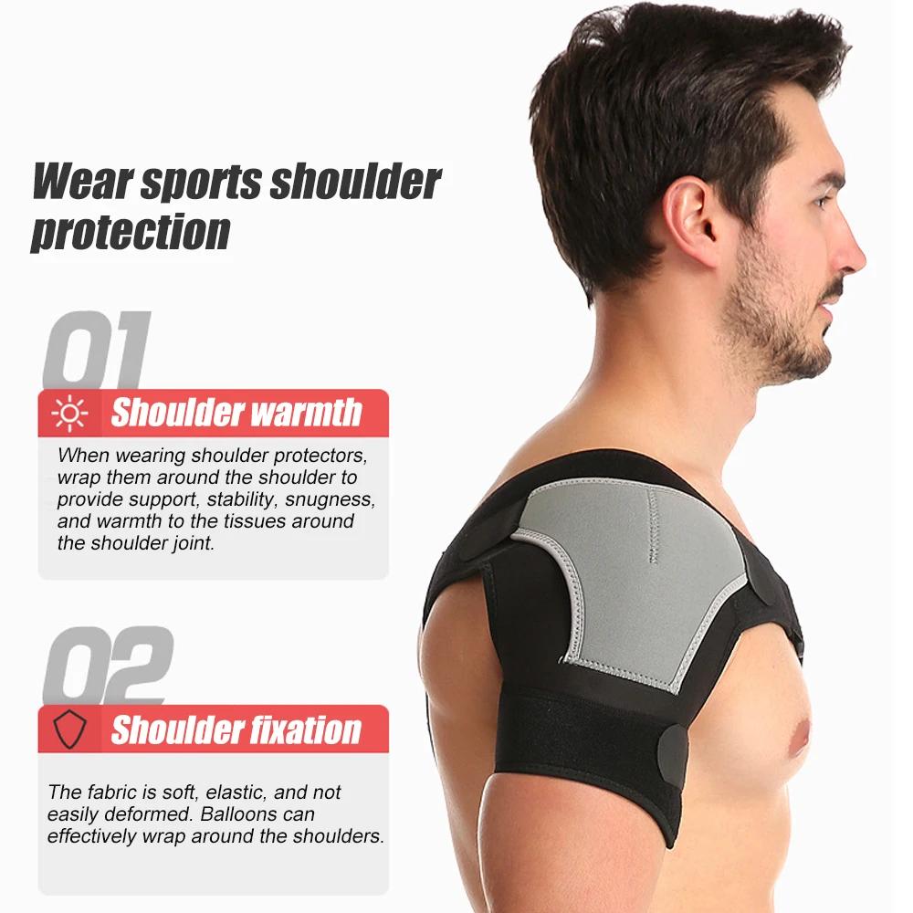 Sports Shoulder Stability Brace With Pressure Pad, For Torn Rotator Cuff, Dislocated Ac Joint, Labrum Tear, Shoulder Pain Relief