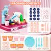 Playdough Sets for Kids Ages 4-8, 3 In1 Playdough Ice Cream 72 Pcs Toddlers' Play Kitchen Set Play Dough for Creations Making Noodle/Ice