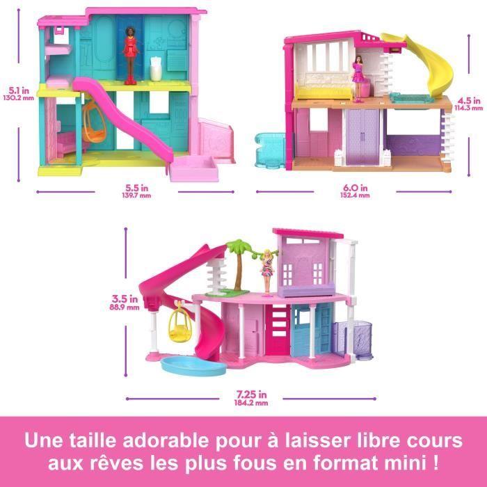 Barbie-Puppenhaus Mini-BarbieLand-Haussets und Zubehör HYF44