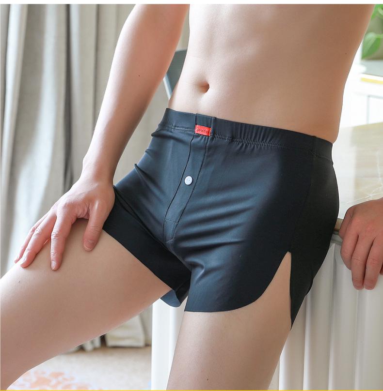 Men’s Ice Silk Loose Fit Breathable Shorts - Comfortable Home Lounge Underwear