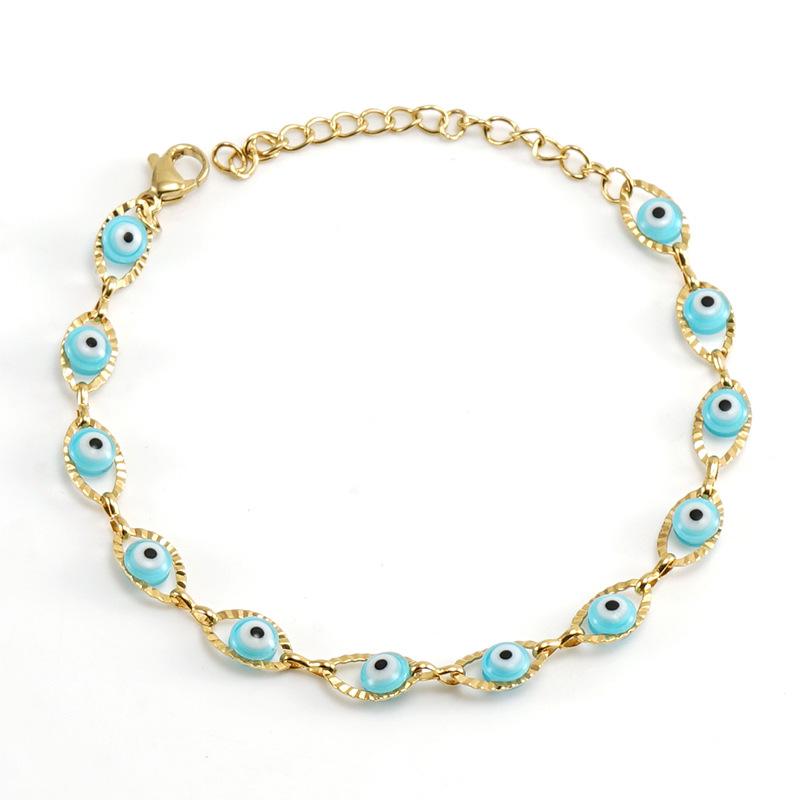 2025 New Trendy Stainless Steel "Devil's Eye" Bracelet American Hip-hop Classic Design Niche Jewelry