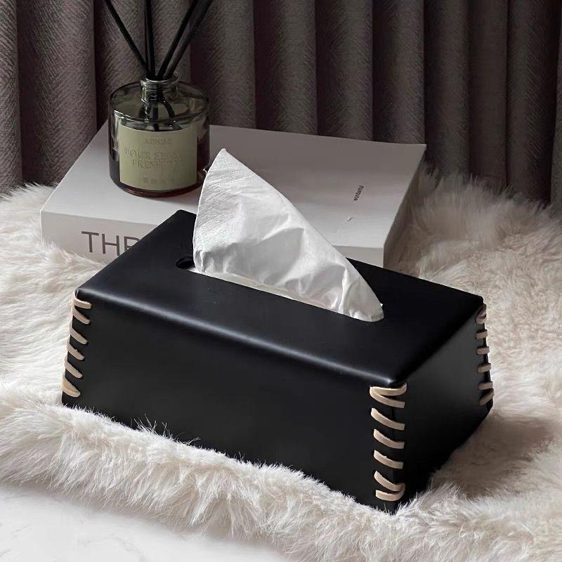 Luxury Leather Tissue Box Stylish Organizer For Tea Table And Dining Table Functional And Elegant Home Decor
