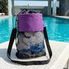 Drawstring Closure Clothespin Storage Bag Lightweight Compact Easy Clean Swimming Shoulder Bag Hook Ventilated Pouch