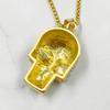 Fashion New Skull Men Pendant Necklace Classic Hip Hop Full Rhinestone Stainless Steel Necklace for Men Party Jewelry Gift