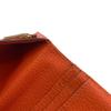 HERMES leather Bean Purse Orange leather Women Used