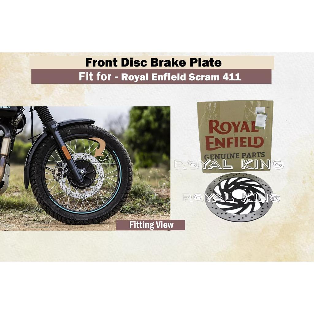 Royal Enfield "Scram 411 Front Disc Brake Plate"