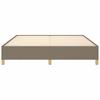 Vidaxl Bed Frame Without Mattress, Taupe, 160X200 Cm, Upholstered
