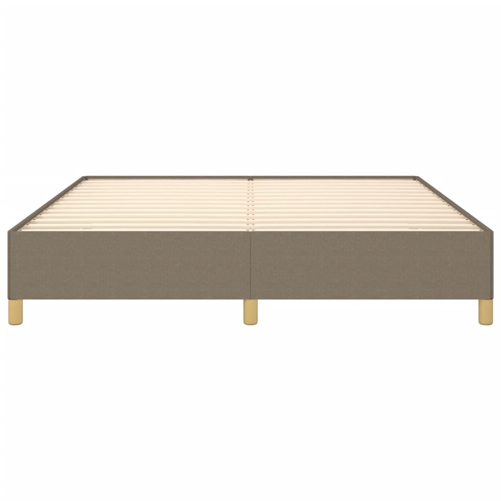 Vidaxl Bed Frame Without Mattress, Taupe, 160X200 Cm, Upholstered