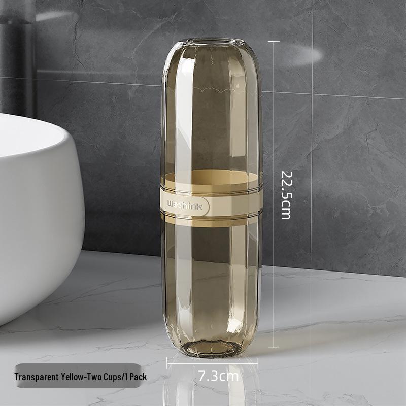 Portable 3-in-1 Travel Set: Toothbrush, Toothpaste, & Cup - Compact & Light Luxury Design for Business Trips