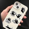 500Pcs Creative Little Black Cat Cute Cartoon Roll Stickers Decorative Water Cup Notebook Diy  Stickers