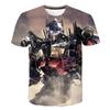 Summer Man 3D Printed Transformers T-shirt Children Cool Cartoon Short Sleeve Clothing Boys Girls Fashion Trend Streetwear