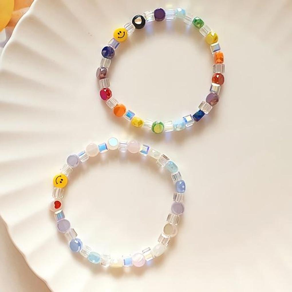 

Women s Daily Fashion Lalal Vivid Smile Bead Bracelet Multi