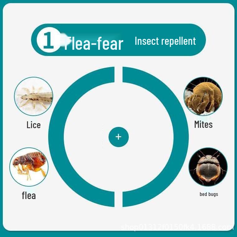 Pet Flea & Insect Repellent Spray for Cats & Dogs - Internal & External Treatment for Fleas, Lice, Ticks, and Roundworms - Home Use