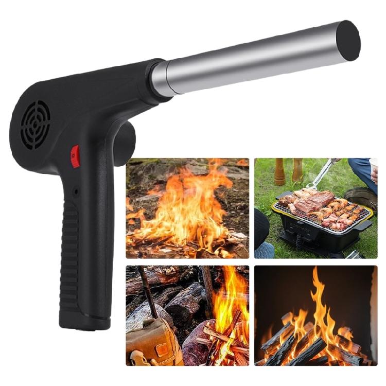Small 5V Electric BBQ Blower Fan with Variable Speed Controllers Barbecue Cooking Fan Air Blower for Camping