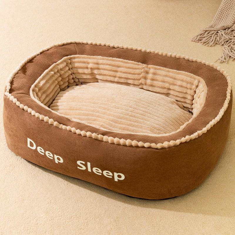Cross-Border Dog Bed: Cozy Autumn/Winter Nest for Small Dogs & Cats