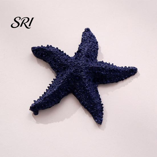 Party Decoration Supplies Starfish Figurine Resin Aquarium Realistic Artificial Waterproof Ornaments Ornament for Fish Tank Home Nautical Decor