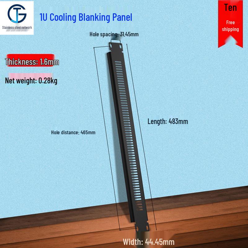 19-inch Black Rack Mount Blank Panel with White Back - Available In 1U, 2U, 3U, 4U, and 6U Sizes.