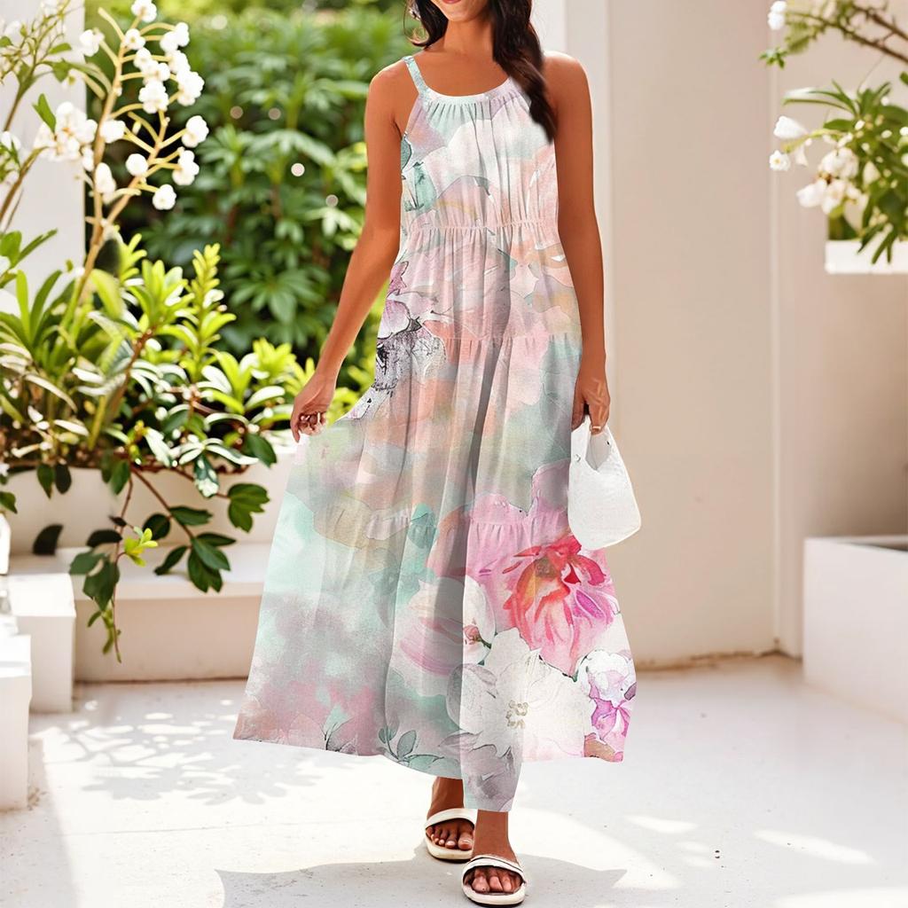 Women's Summer Casual Fashion Suspender Sleeveless Dress