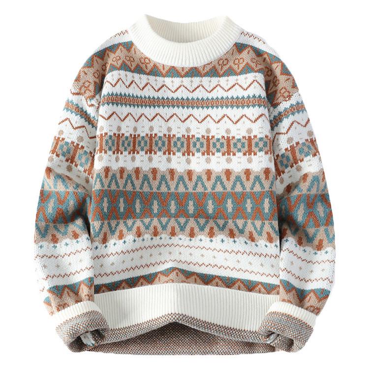 Men's Autumn/Winter Casual Half-High Collar Knitted Sweater