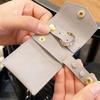 Mini Jewelry Bag with Buckle Travel Foldable Jewelry Organizer Pouch for Rings Earrings Bracelets Necklaces