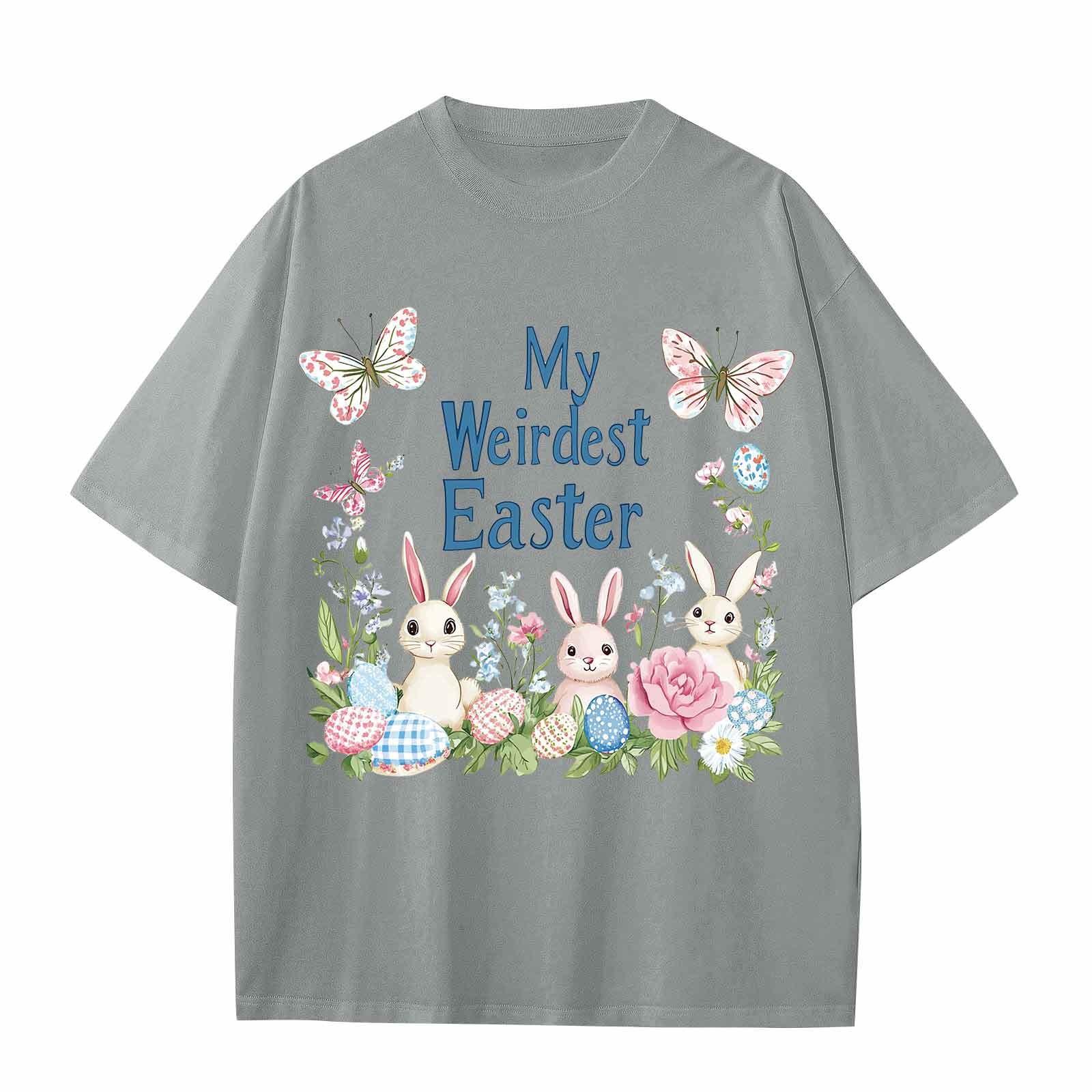 

Повседневная свободная футболка с принтом «Пасха» для мальчиков и девочек, круглый вырез, короткий рукав, свитер 160