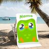 Customizable personalized beach towels Duolingo themed designs.Suitable for the beach, yoga, sports;ideal as beach accessories