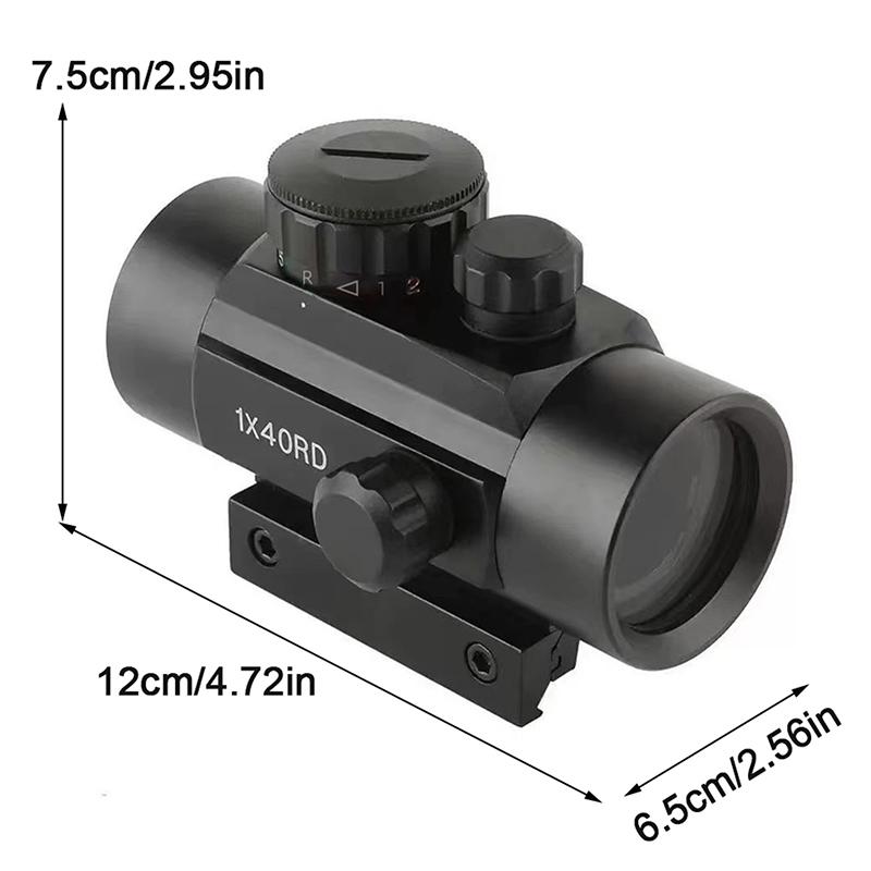 1X40Rd Rot Grün Dot Sight Jagd Sammlung Optik Reflex Holographische Umfang Kollimator Airsoft Zubehör