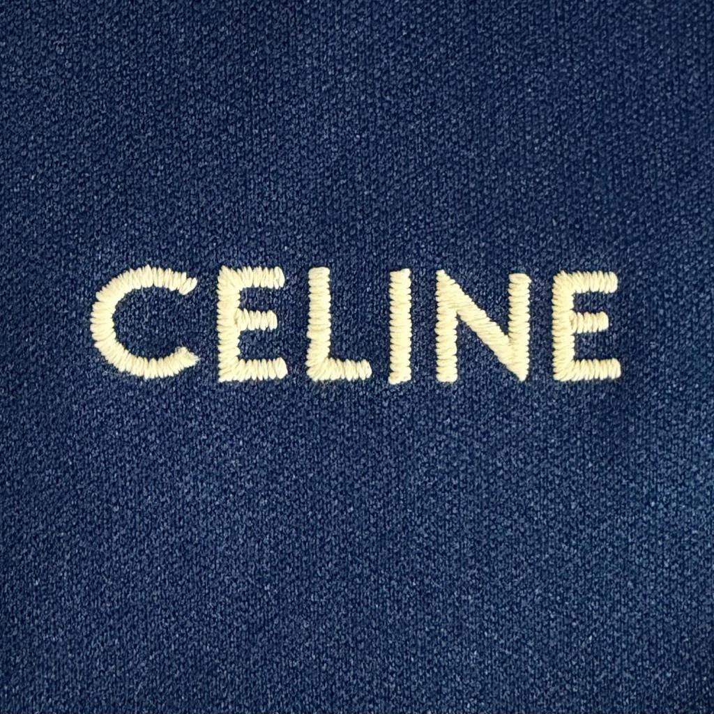 Used CELINEJersey Navy blue polyester mens