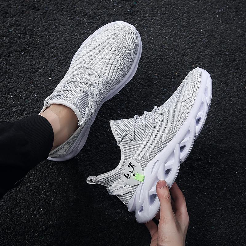 Men And Women's Summer Comfortable Vance Coconut Sports Running Shoes Students Boys Girls Flying Woven Breathable Casual Trending Gym Sneakers