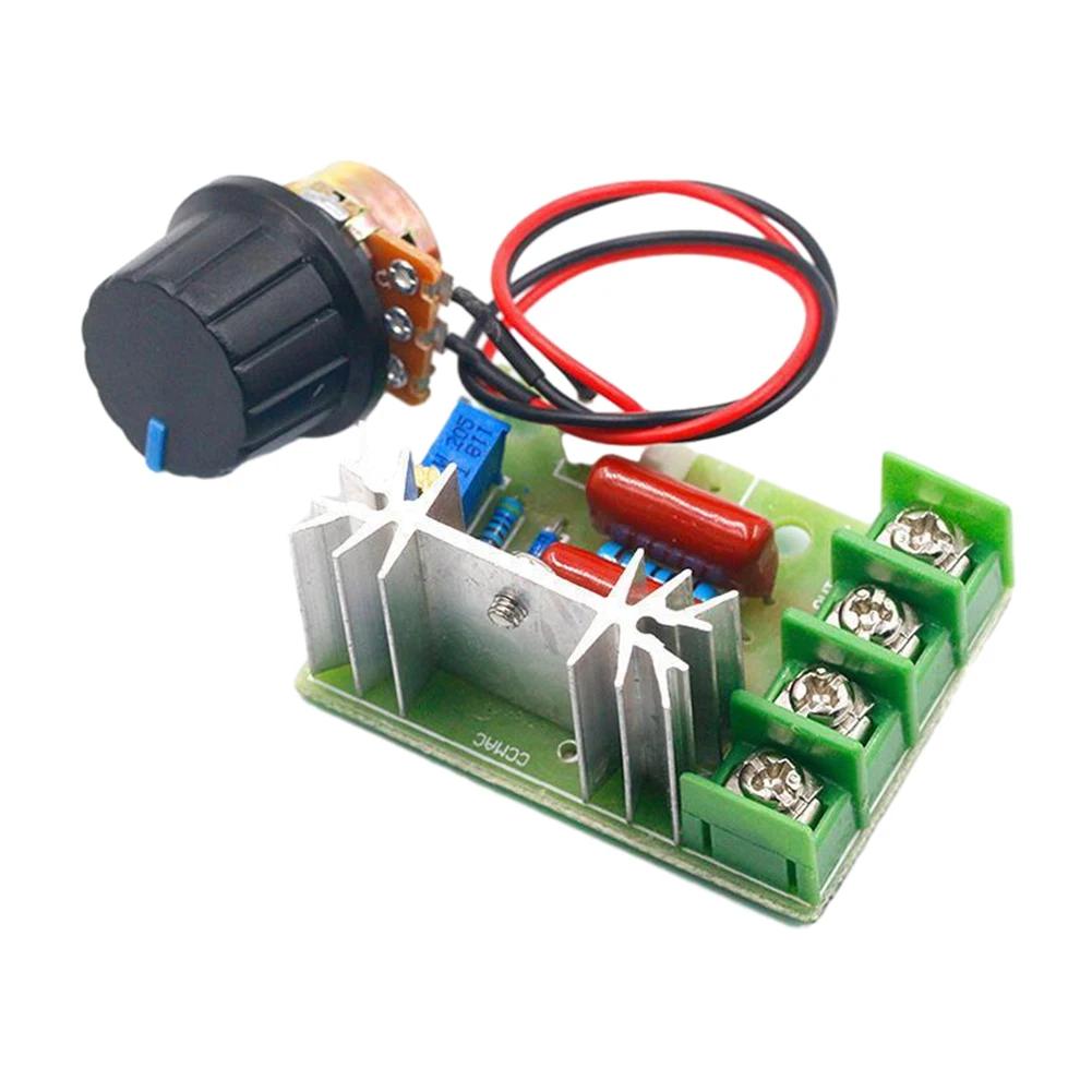 AC 220V 2000W Dimming Dimmers with Control Knob Electronic Voltage Regulator Module Adjustable Motor Speed Controller Regulation