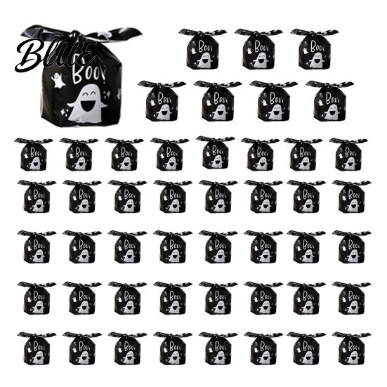 Halloween Candy Bags Goodie Cute Bags Trick Kids 48 Pcs or Treat Rabbit Clear Plastic Snack Pouches for Retail