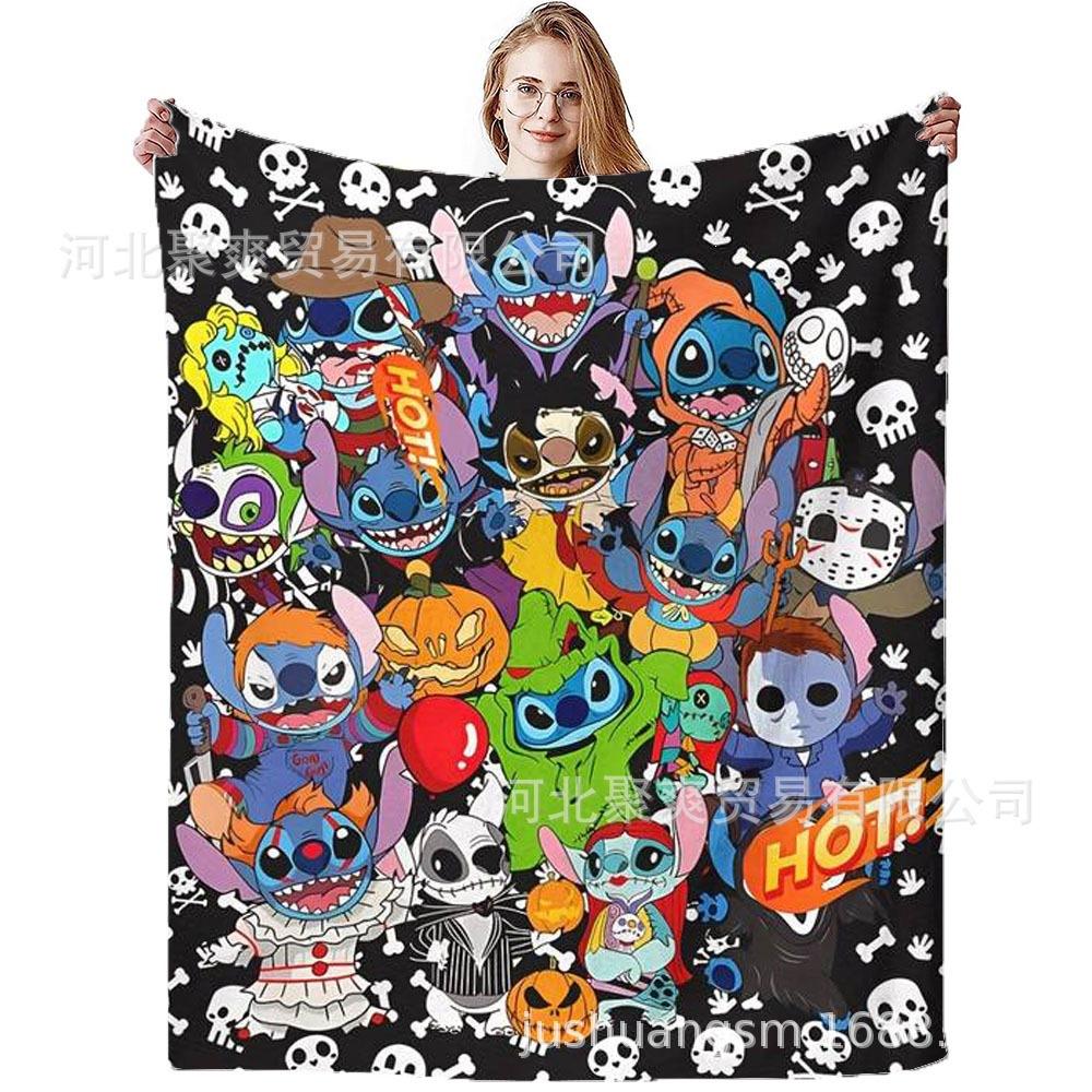 Stitch Flannel Blanket Star Baby Blanket Air Conditioning Blanket Nap Blanket Flannel Blanket Cross Border