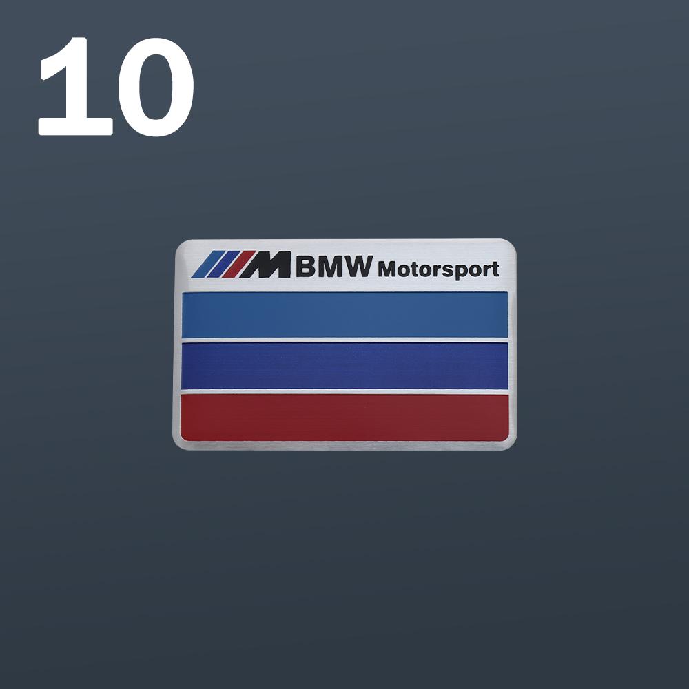 Auto Decoration Stickers 3D Aluminum Car Body Tail Trunk Badge Decals For BMW M Performance M3 M5 Motor Sport Emblem Accessories