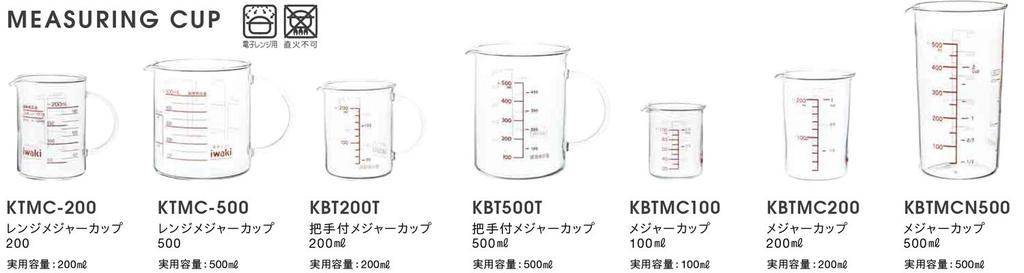 Iwaki Heat-Resistant Glass Measuring Cup, 500ml, KTMC-500
