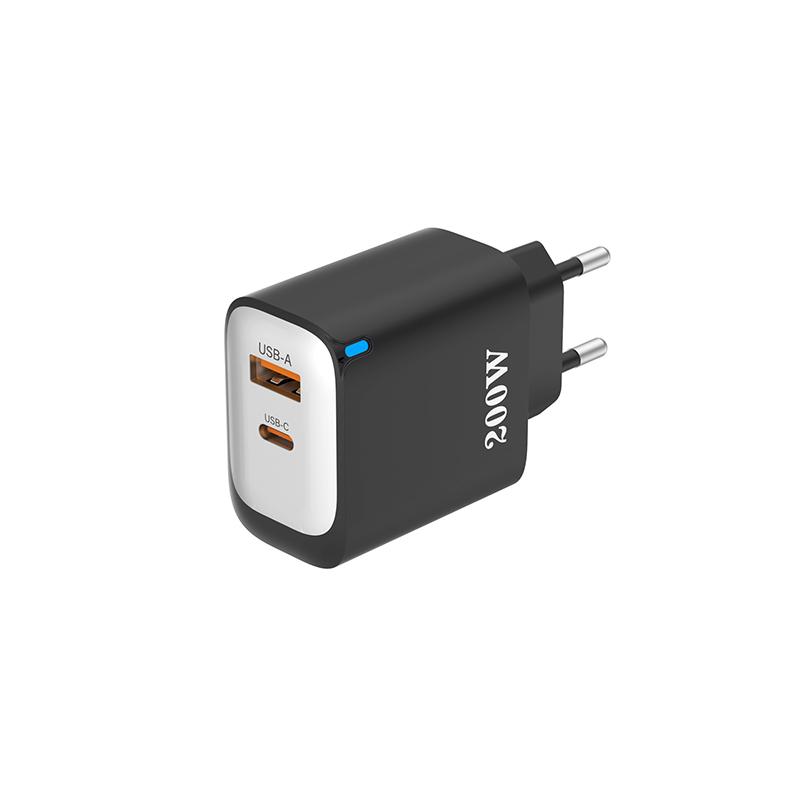 200W Usb Type-C Phone Charger With Indicator Light Usb-C Fast Charging Power Adapter For Iphone For Samsung Huawei Xiaomi