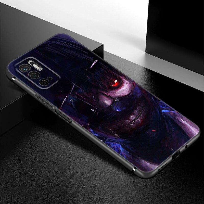 Tokyo Ghoul Anime Kaneki Ken Phone Case For Xiaomi Redmi Note 7 8 8T 9 9S 10 10S 10T 11 11S 4G 11E 11T Pro 5G Soft Black Cover