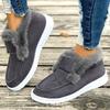 Winter New Solid Color Suede Cotton Shoes Casual Snow Shoes Low Top Padded Women's Cotton Shoes