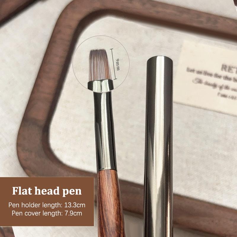 

Гель-лак для ногтей из орехового дерева, градиентный нейл-арт, ручка для омбре-росписи с крышкой, кисть для детализации, кисть для рисования, высококачественный инструмент для маникюра as the picture